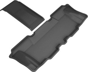 Hyundai Santa Fe XL Floor Mats - Rubber - 3rd Row - 3D MAXpider - Kagu - Black - `13-`19